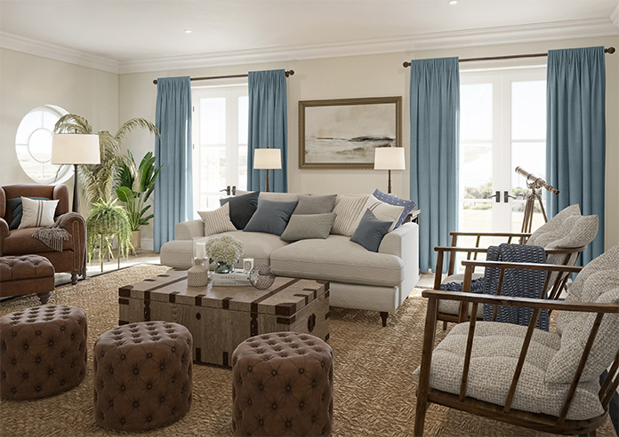 Roslin (Blackout), Tranquil Blue - Made to Measure Curtains - Image 8